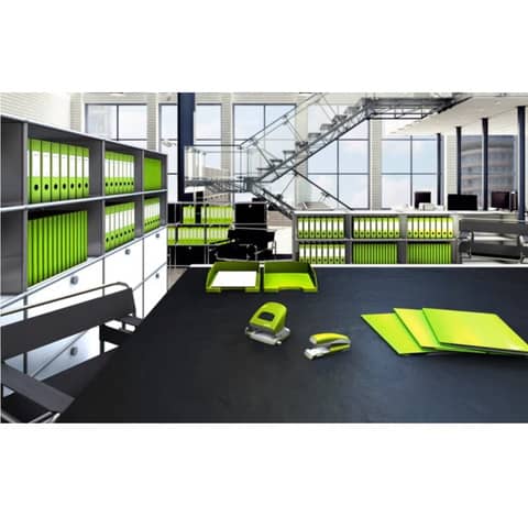 Cucitrice fino a 15 fogli Leitz 5547 WOW verde lime metallizzato 55472054